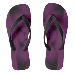 Purple Black Butterfly Petal Jandals