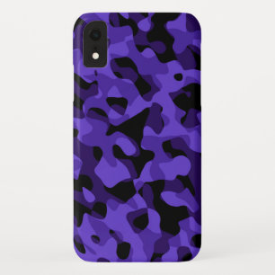 Purple Black Camouflage Pattern Print Case-Mate iPhone Case