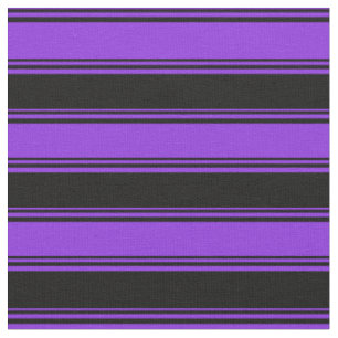 Purple & Black Coloured Lines Fabric