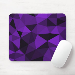 Purple black geometric mesh pattern mouse pad