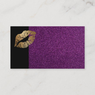 purple black gold lip cards