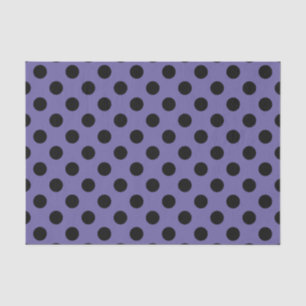 Purple & Black Large Polka Dot Tissue Paper