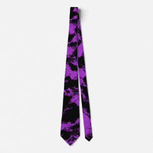 Purple Black Neck Tie