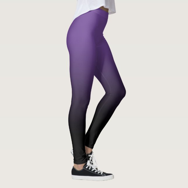 Purple Black Ombre Leggings (Right)