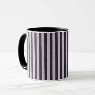 Purple Black Stripes Mug