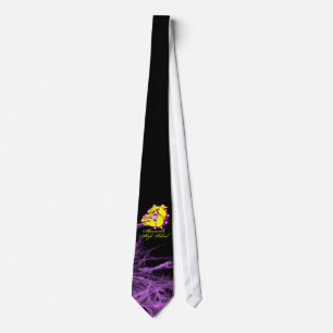 Purple/Black Tie Bulldog