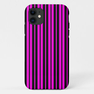 Purple Black Vertical Stripes Pattern Design Case-Mate iPhone Case