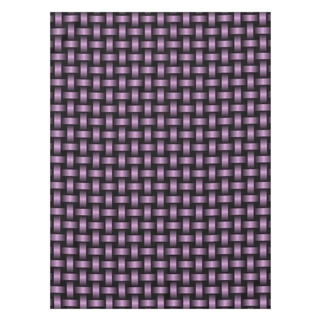 Purple Black Weave Pattern Tablecloth (Front)