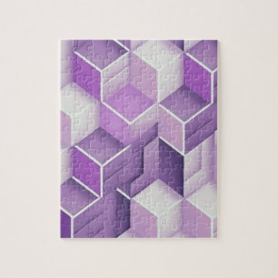 Purple Blocks Jigsaw Puzzle