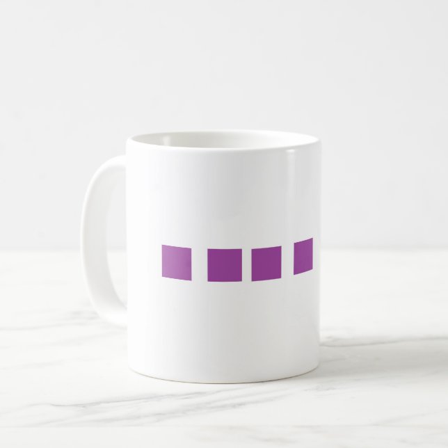 Purple blocks mug (Front Left)