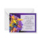 Purple Blomsterkort After Funeral Thank You Cards