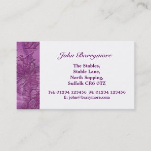 Purple Blooms Business Card