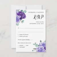 Purple Blooms Eucalyptus Botanical Wedding