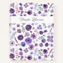 Purple Blooms - Garden Floral Pattern Elegant