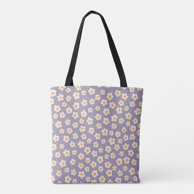 Purple Blossom Tote Bag (Back)