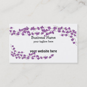 Purple Blossoms Business Card