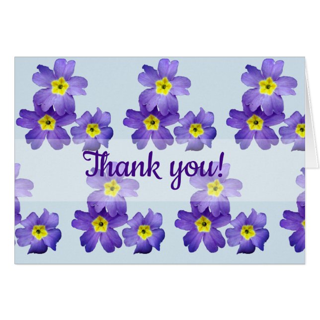 Purple Blossoms  card (Front Horizontal)