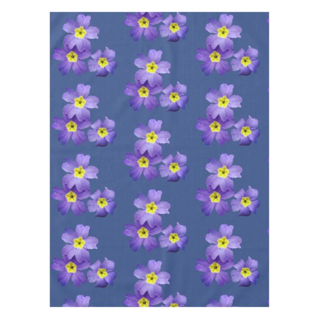 Purple Blossoms Spring Sprung Tablecloth (Front)