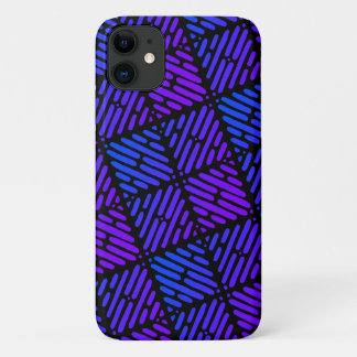 Purple, Blue and Black Line Pattern Case-Mate iPhone Case