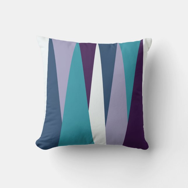 purple blue and white    cushion (Front)