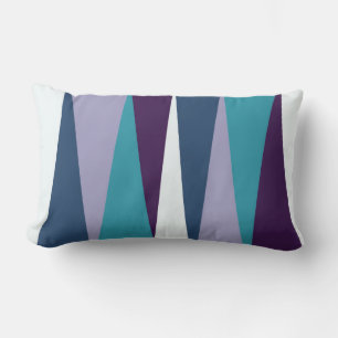 purple blue and white    lumbar cushion