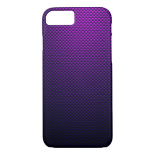 Purple blue black carbon fibre patterned Case-Mate iPhone case