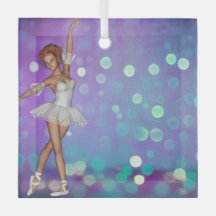Purple & Blue Bokeh Background & Ballerina