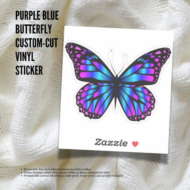 Purple Blue Butterfly Custom-Cut Vinyl Sticker (The Butterfly Studio
Purple Blue Butterfly Custom-Cut Vinyl Sticker)