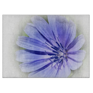 purple blue chicory cutting board