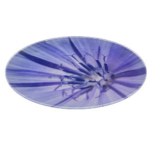 purple blue chicory cutting board