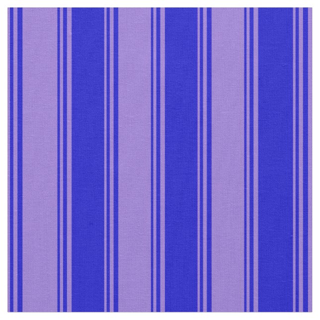Purple & Blue Coloured Lined/Striped Pattern Fabric (Close Up)
