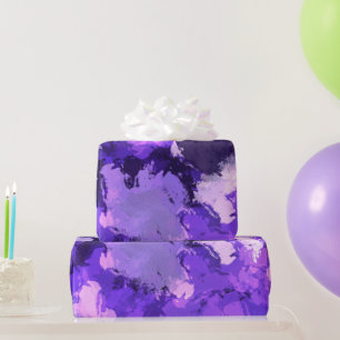 Purple Blue & Cool Modern Elegant Design Wrapping Paper