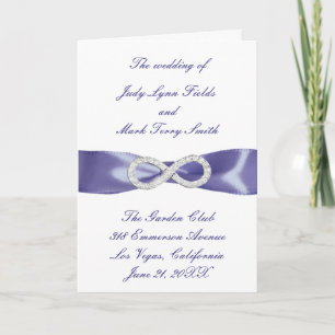 Purple Blue Diamond Infinity Program Card