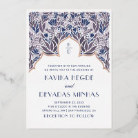 Purple blue floral. Gold indian bollywood wedding