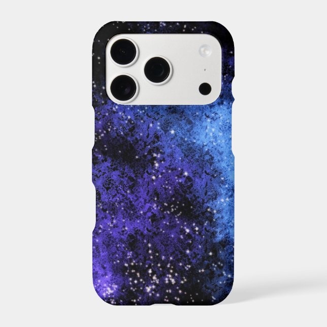 Purple Blue Galaxy Stars Celestial iPhone Case (Back)