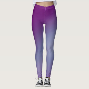 Purple Blue Gradient Ombre Leggings