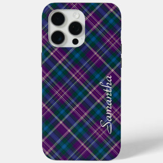 Purple, Blue & Green Plaid  iPhone 15 Pro Max Case