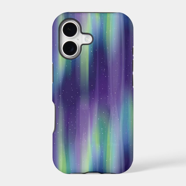 Purple Blue Green Vertical Northern Lights (Back)