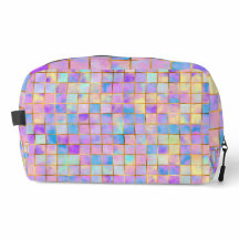 PURPLE BLUE GREEN YELLOW PINK TILE PATTERN
