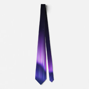 Purple Blue Haze Sky - Polar Lights Tie
