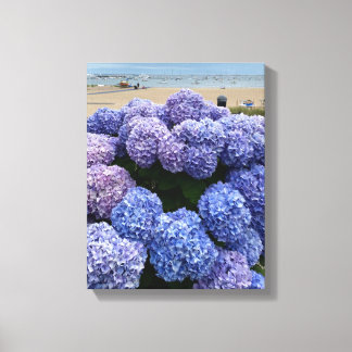Purple, Blue Hydrangea Wrapped Canvas
