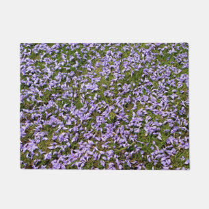 Purple blue Jacaranda tree flower Doormat
