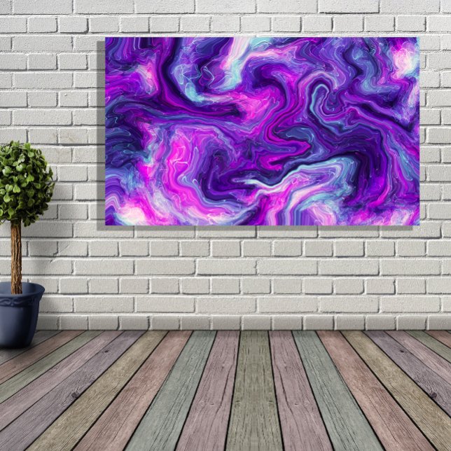 Purple, Blue, Pink Fluid Art Poster (Creator Uploaded)