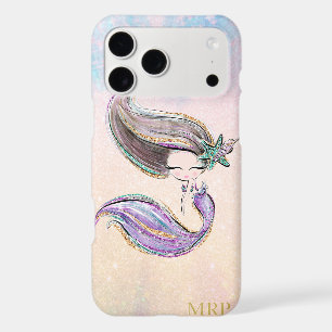 *~* Purple Blue Pink Sparkle Gold Glitter Mermaid