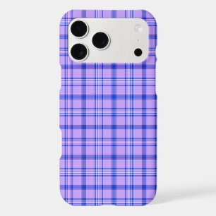 Purple Blue Plaid Classic Pattern iPhone Case