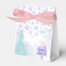 Purple Blue Princess Girl Birthday Party