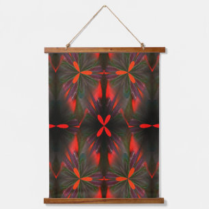 Purple Blue Red Colorful Abstract Shapes  Hanging Tapestry