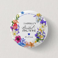 Purple Blue Red Wildflower Bridal Shower