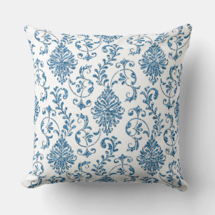 Purple/Blue Reversible Glitter Decorative Pillow