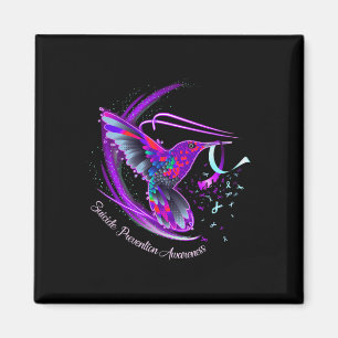 Purple Blue Ribbon Suicide Prevention Awareness 1 Magnet
